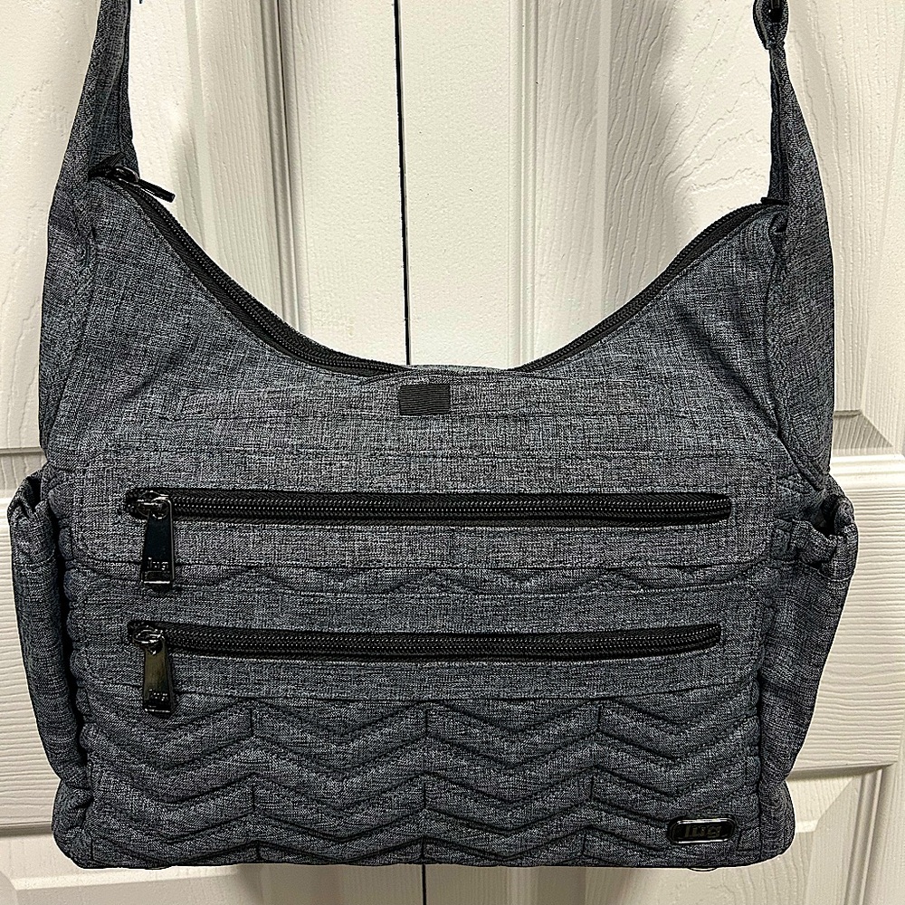 EUC LUG Camper Crossbody Bag in Grey with RFID protection, and water repellent